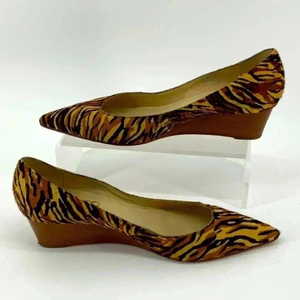 BOUTIQUE 58 CHEETA WEDGE  HEEL
